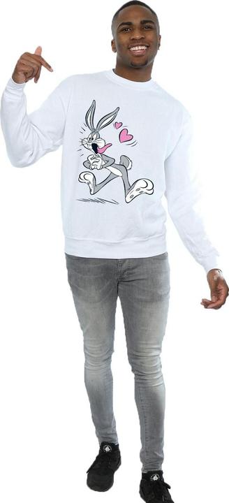 Actual product image Looney Tunes Mens Bugs Bunny In Love Sweatshirt (3XL)