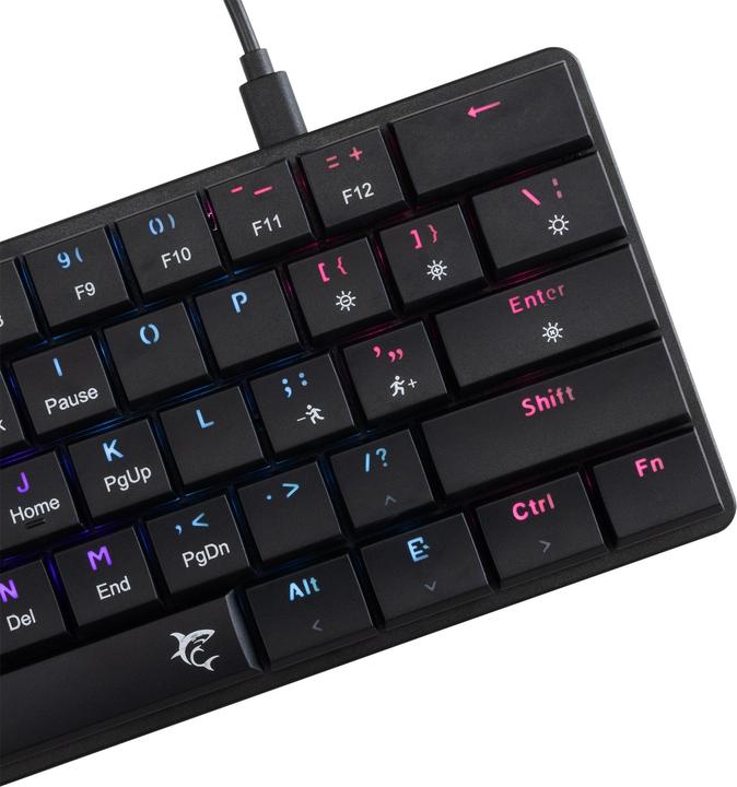 Actual product image White Shark GK-006111 Nagamaki Black-Mechanical / US-Red.SW (US, Cable)