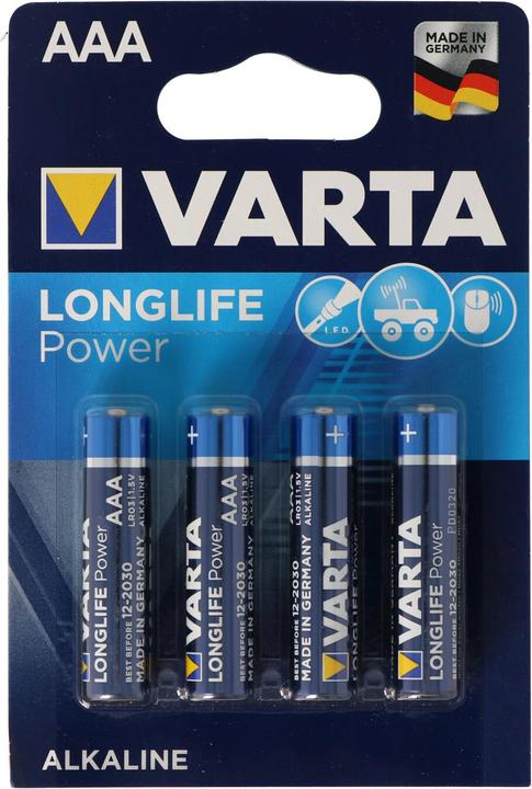 Produktbild Varta Longlife Power Micro AAA Batterien 4903 10x 4er Blisterkarte (4 Stk., AAA)