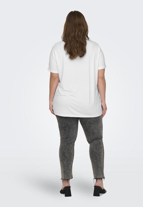 Actual product image Only Regular fit Round neck Folded cuffs T-shirt T-shirt (L)