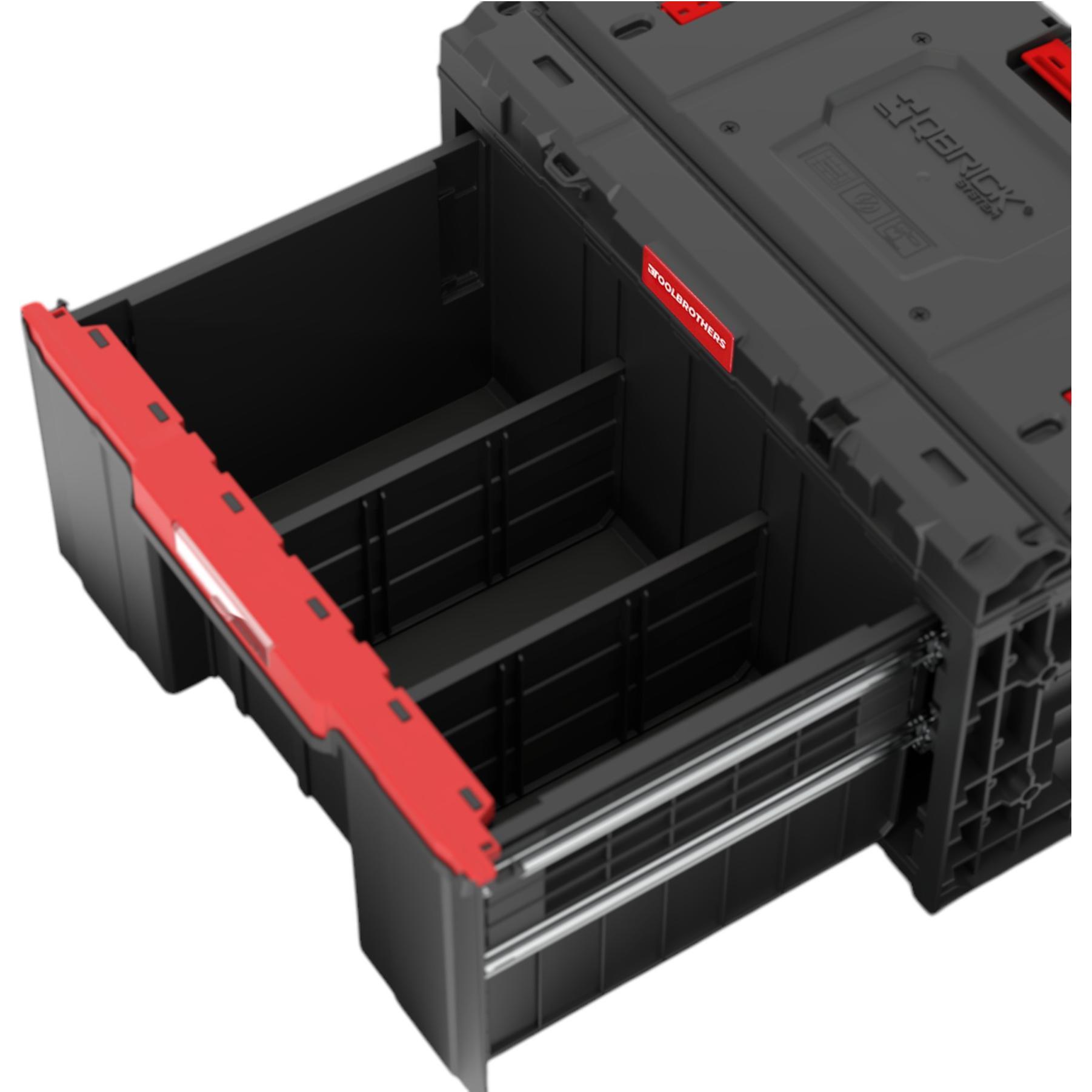 Thumbnail - Tool Brothers, Werkzeugkoffer, Toolbrothers RHINO XXL Drawer 1 ECO Schubladenkoffer mit einer Schublade + Trennwände IP6...