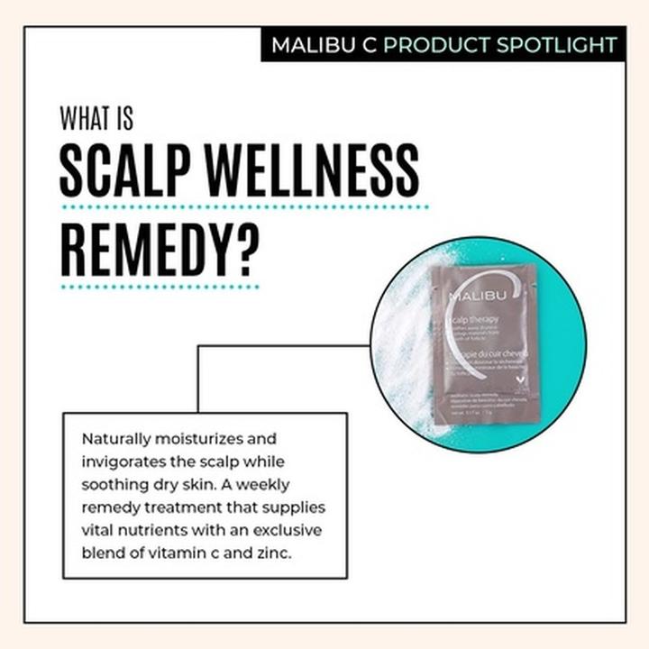Actual product image Malibu C Scalp Therapy Wellness Remedy Mineral Build Up Scalp Cleanser with Salicylic Acid and Vitam