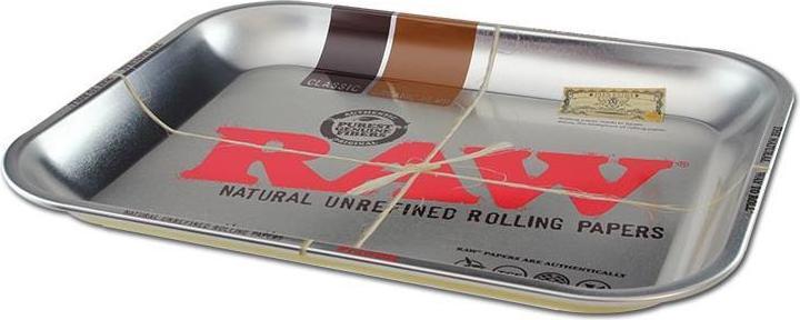 Image du produit RAW Plateau roulant L Silver Metal 275 x 340mm