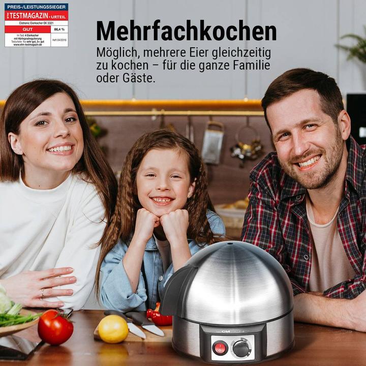 Produktbild Clatronic EK 3321 egg cooker 7 egg(s) (EU-Stecker)