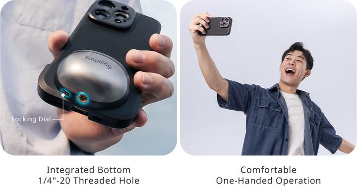 Actual product image SmallRig 4988 FilMov Lightweight Photography Case Kit for iPhone 16 Pro (Cage)