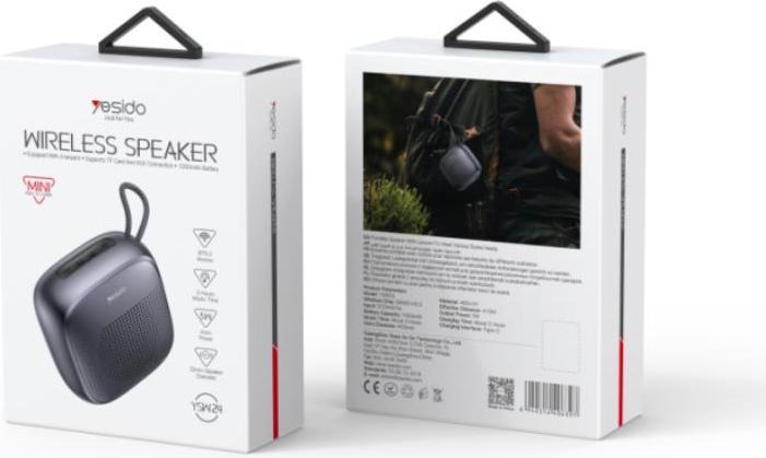 Actual product image Yesido WIRELESS LOUDSPEAKER YSW24 BT 5.3 GREY