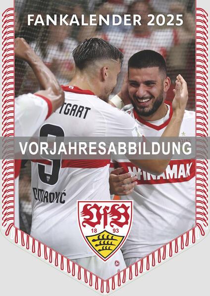 Produktbild Neumann N - VfB Stuttgart 2026 – Bannerkalender A3 (30x42 cm) mit 12 Monatsblättern, deutschem (A3)