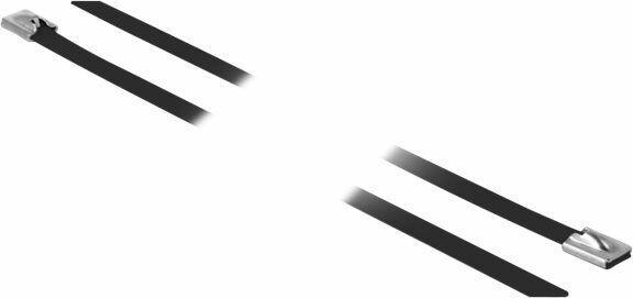 Produktbild Delock Edelstahlkabelbinder 400x7,9 10 Stk. (Metallkabelbinder, 400 mm, 10 Stk.)