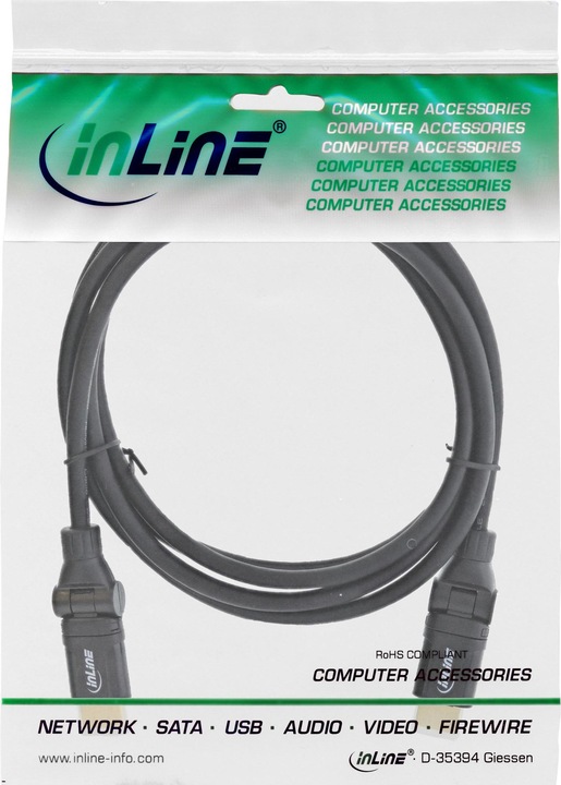 Produktbild InLine HDMI-HS Kabel m. Eth. (3 m, HDMI)