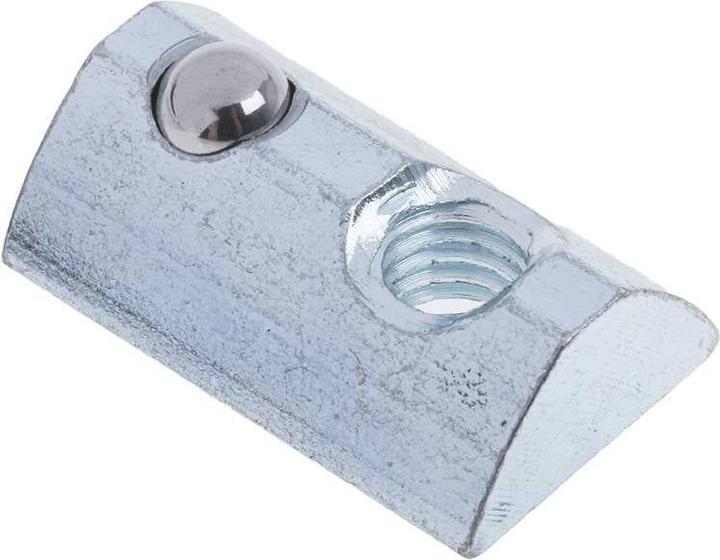RS PRO Scanalatura a T Roll-in 8, M6, molla, acciaio