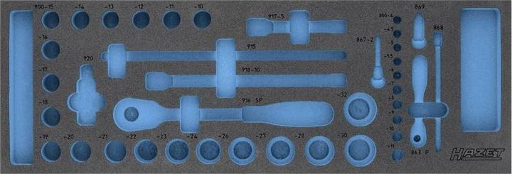Produktbild HAZET 2-Komponenten Weichschaum-Einlage 163-110L
