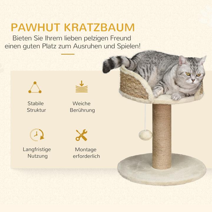 Produktbild PawHut Kratzbaum Spanplatte, Polyester Kaffee (49 cm, Kaffee)