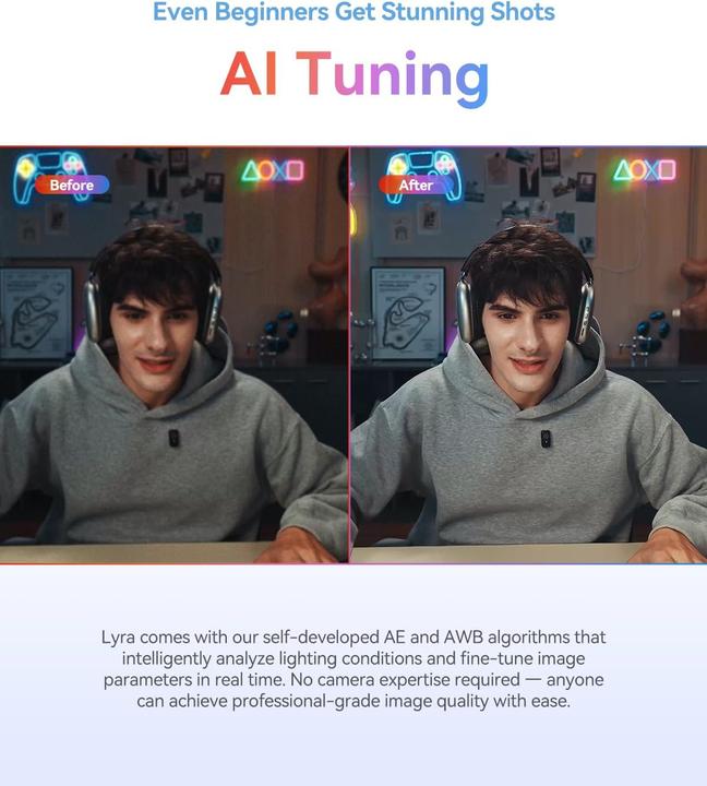 Produktbild Hollyland 4K Webcam mit Autoframing & HDR