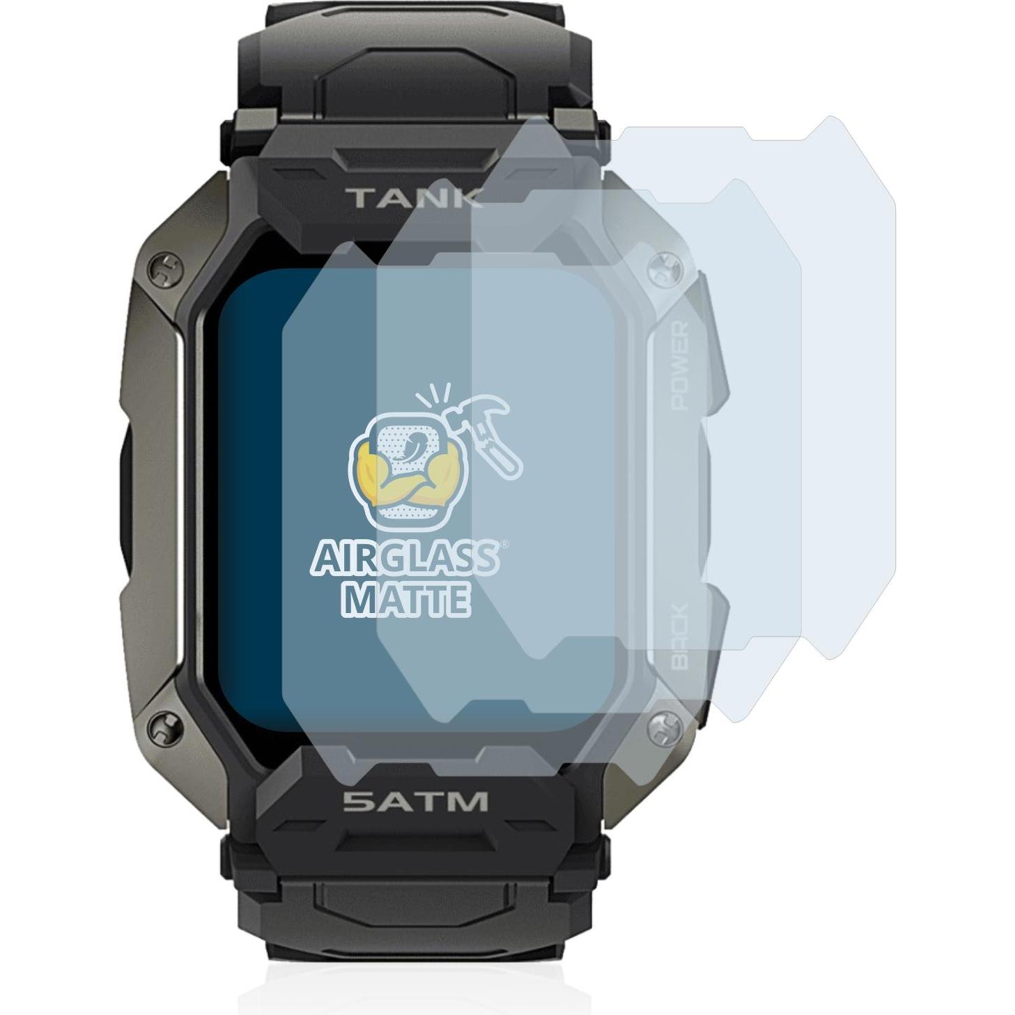 Thumbnail - BROTECT AirGlass Panzerglasfolie Matt, Smartwatch Schutzfolie, Grau