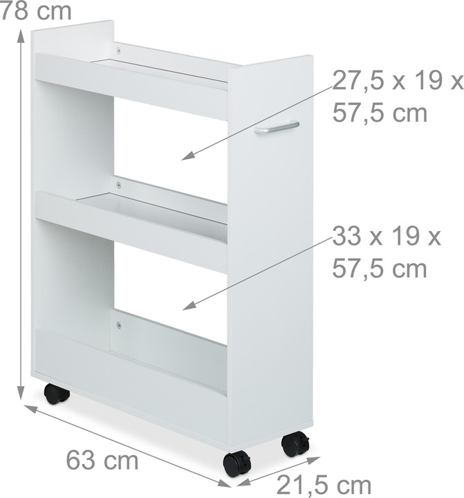 Actual product image Relaxdays Niche trolley