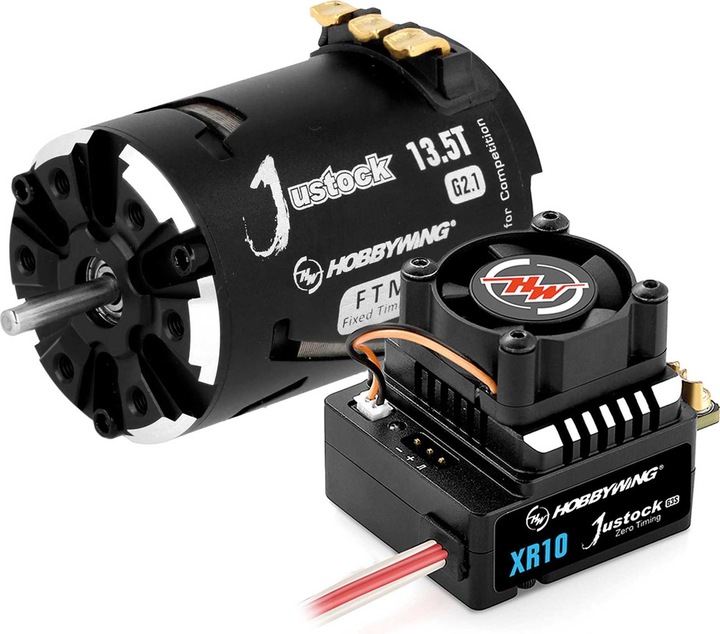 Hobbywing Xerun Justock Combo G3S mit 13.5 Turn 3200kV für 1:10 Stock