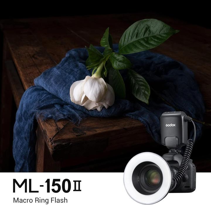 Productafbeelding Godox ML150II Macro Ringflitser (Macroflitser, Canon, Sony, Nikon, Pentax, Olympus, Fuji, Leica)