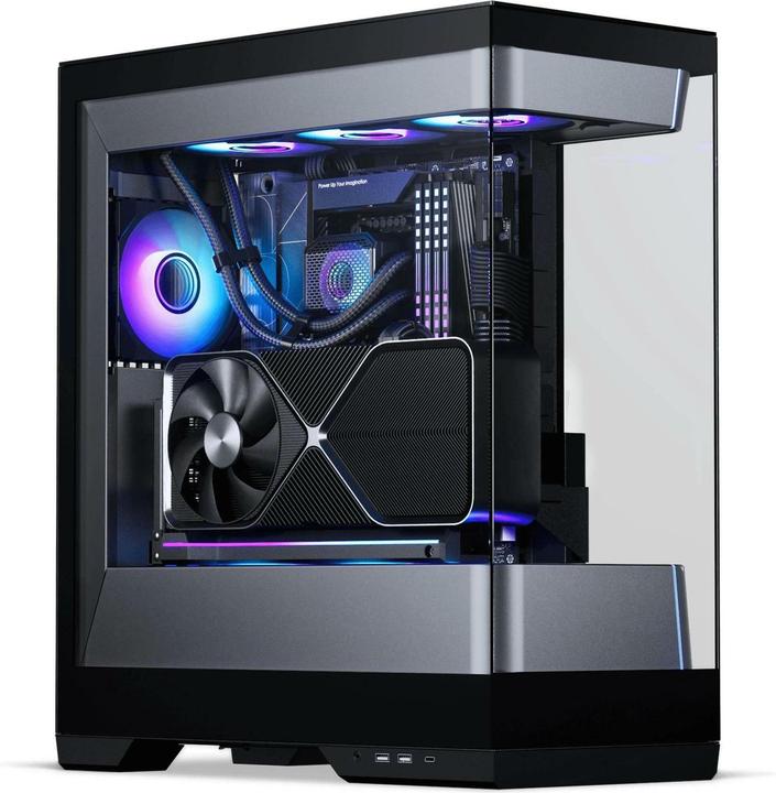 Productafbeelding Phanteks Evolv S2 PC-Gehäuse, Midi-Tower, E-ATX, RGB, Tempered Glass - schwarz (E-ATX, ATX, Mini-ITX, mATX)
