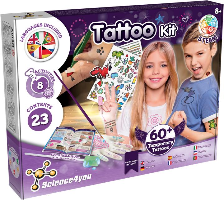 Actual product image Science4you Science you Tattoo Kit