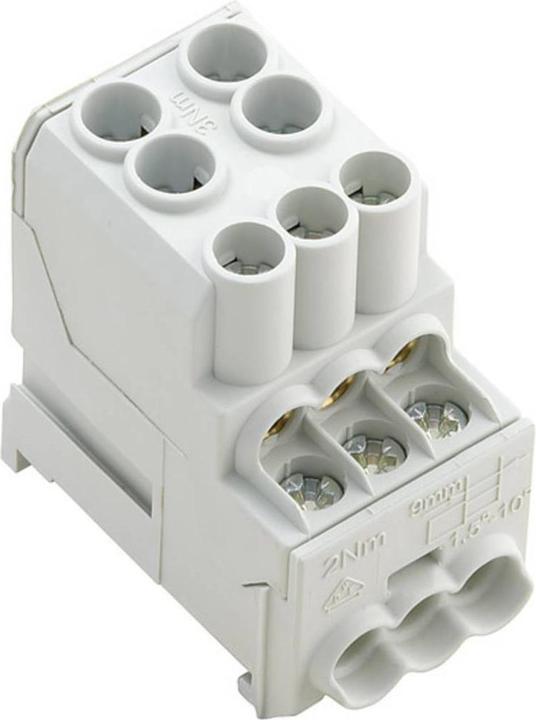 Image du produit Weidmüller WPD 100 2X25/6X10 GY (Bornier)