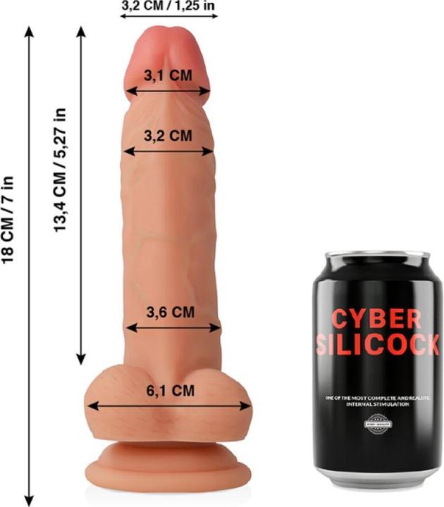 Produktbild Cyber Silicock Jude Realistico Silicona Liquida 18cm