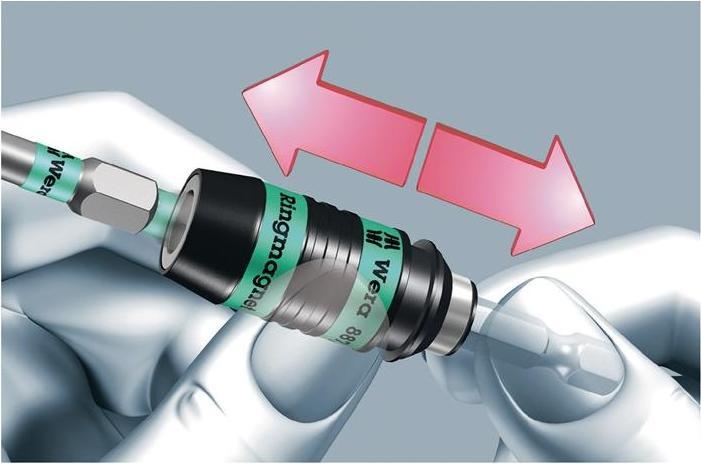 Actual product image Wera 887/4 Ring Rapidaptor (Bit holder)