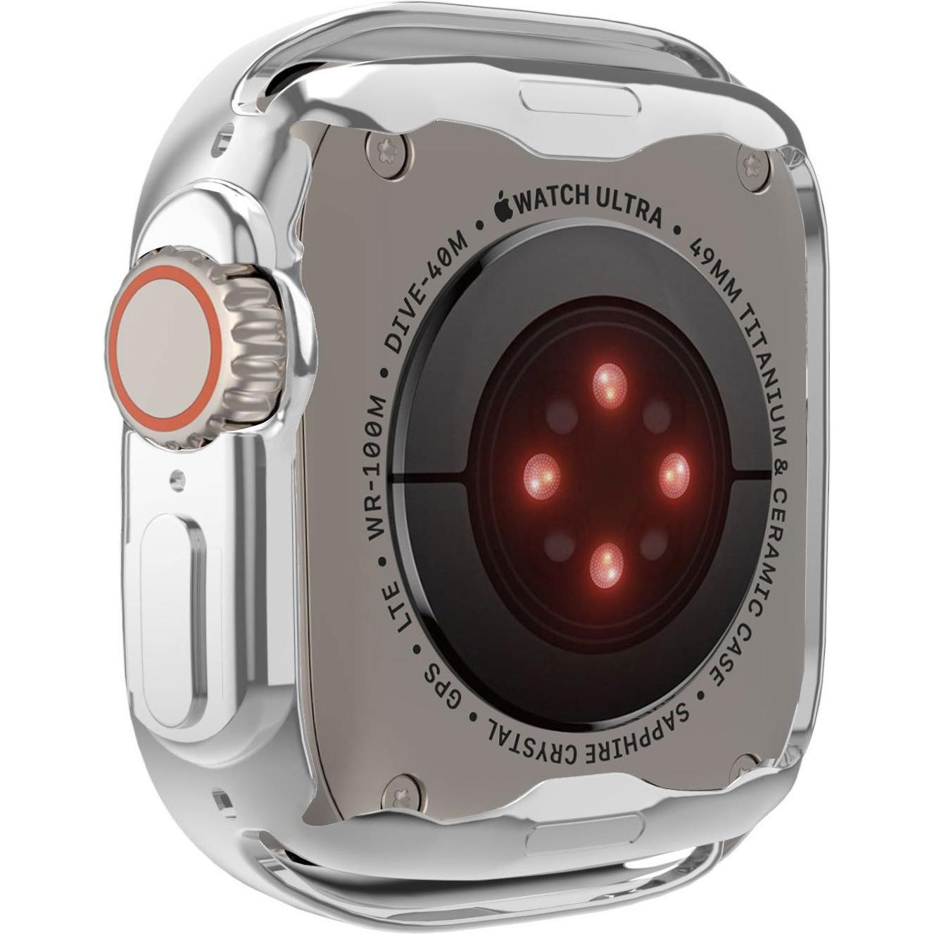 Strap-it TPU-Hülle (Silikon, Apple Watch Ultra), Uhrenarmband, Weiss