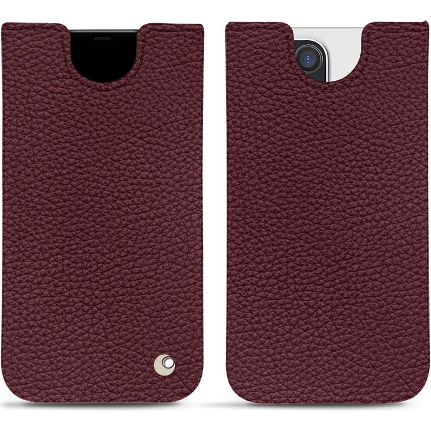 Noreve Lederschutzhülle (Apple iPhone 12 Pro Max), Smartphone Hülle, Violett