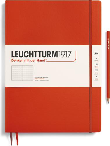 Image du produit Leuchtturm1917 Carnet de notes Master Slim à pois Fox Red (25 x 31,5 cm, Pointillés, Couverture rigide)