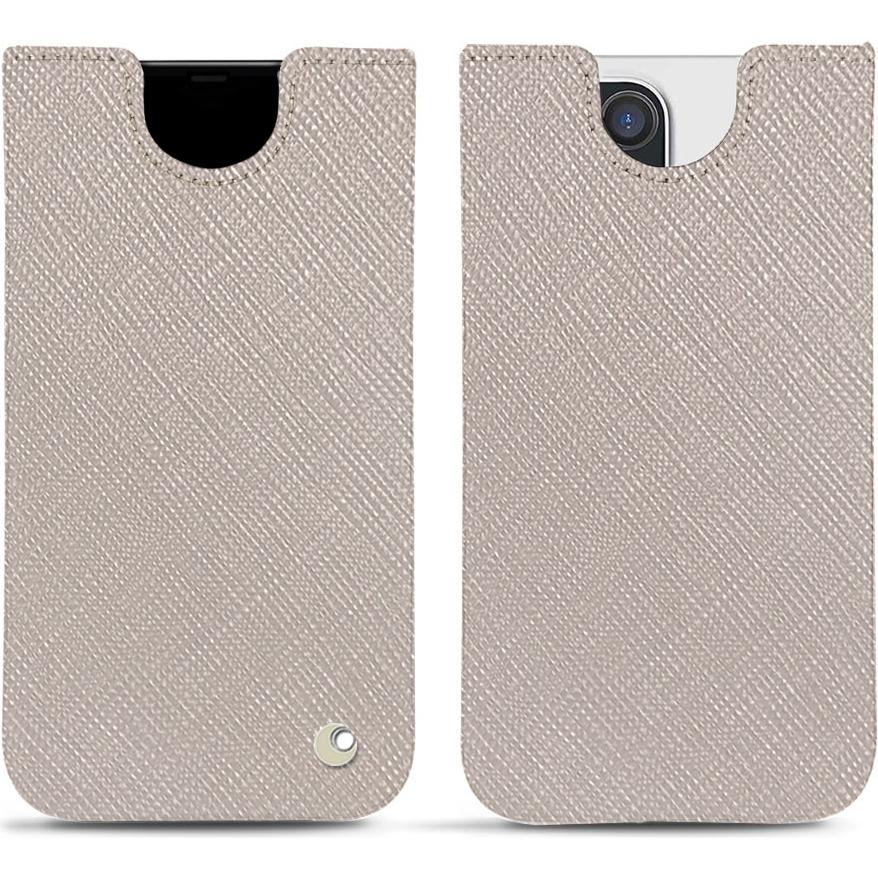 Noreve Lederschutzhülle (Apple iPhone 12 Pro Max), Smartphone Hülle, Beige