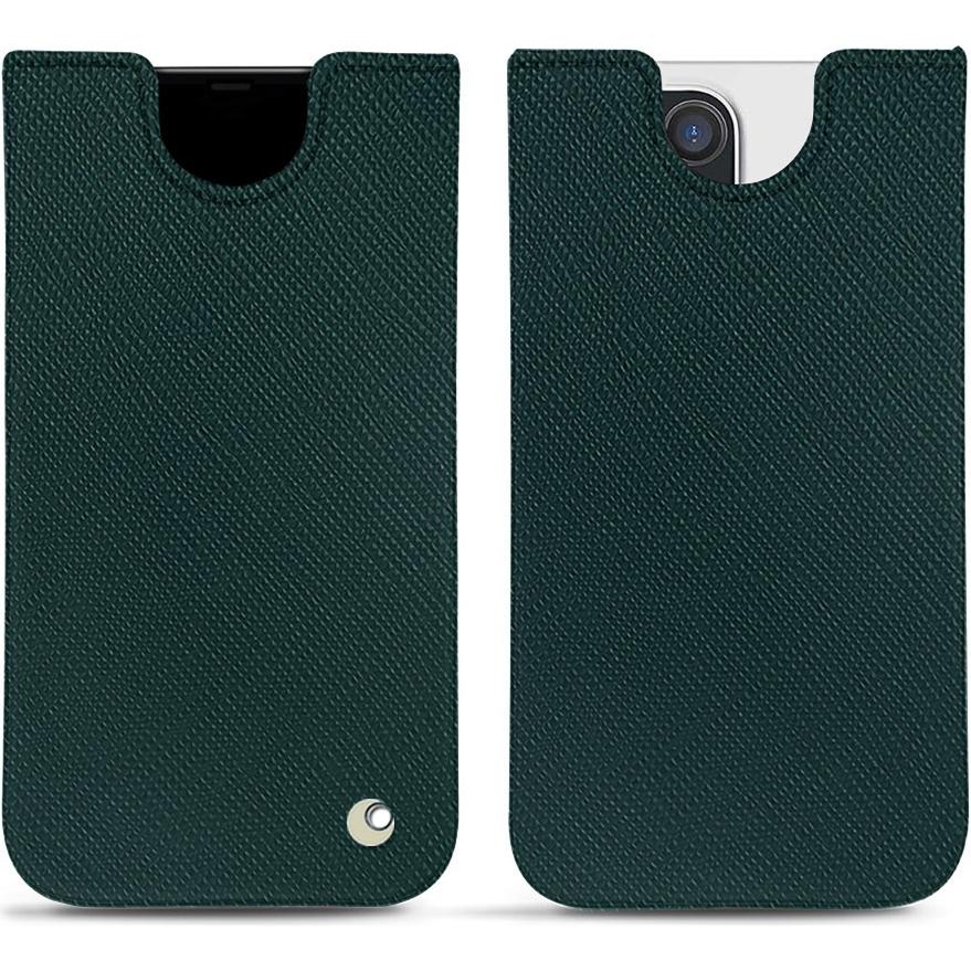 Noreve Lederschutzhülle (Apple iPhone 12 Pro Max), Smartphone Hülle, Grün
