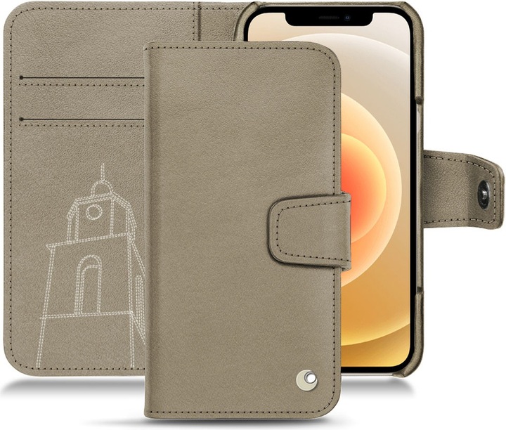 Produktbild Noreve Lederschutzhülle Wallet (Apple iPhone 12)