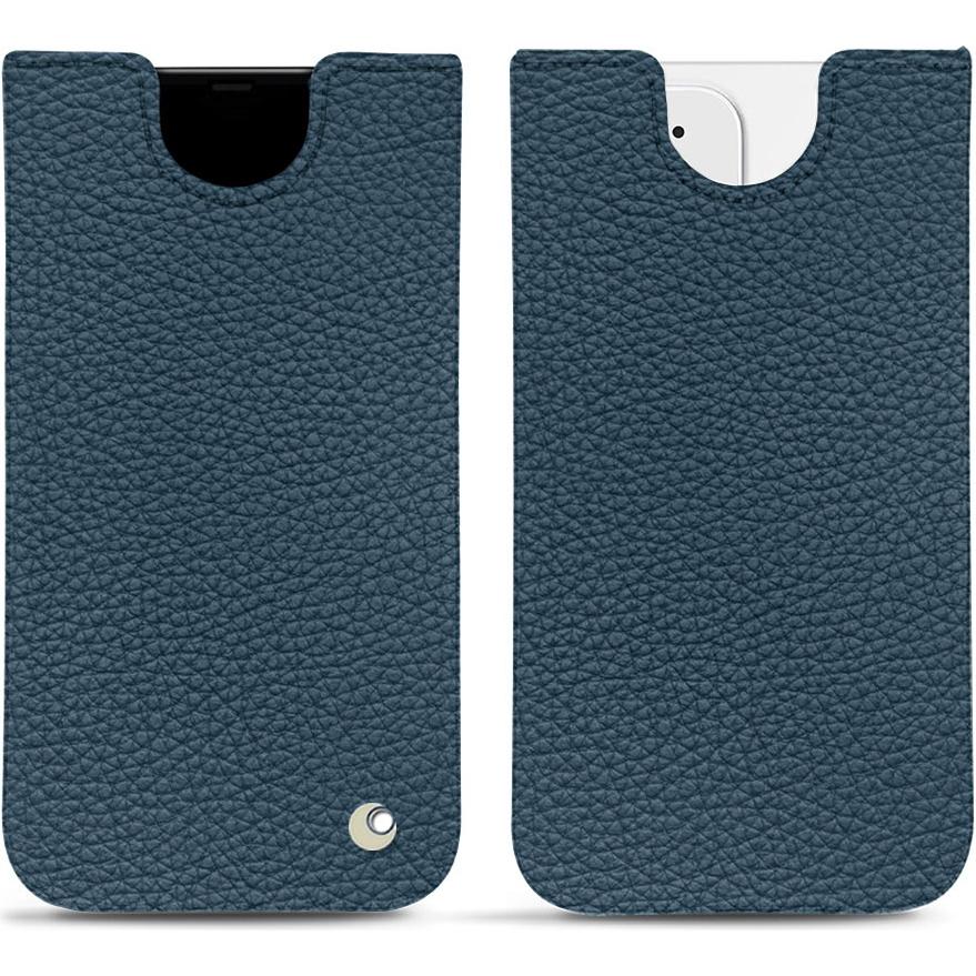 Noreve Lederschutzhülle (Apple iPhone 12), Smartphone Hülle, Blau