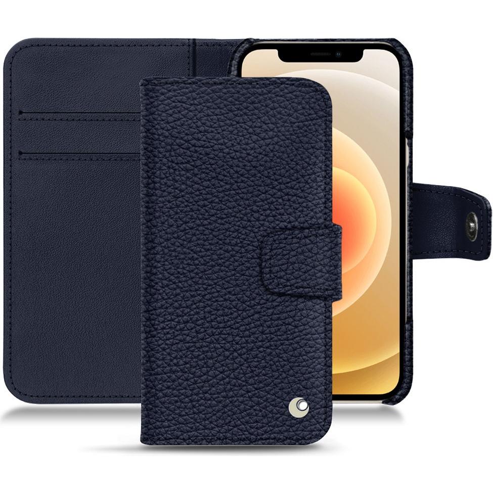 Noreve Lederschutzhülle Wallet (Apple iPhone 12 mini), Smartphone Hülle, Violett