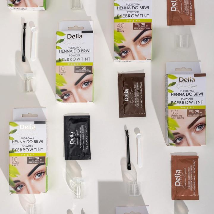 Image du produit Delia Cosmetics Delia - Henna for eyebrows powder 4.0 Bronze 4g (4.0 Marron)