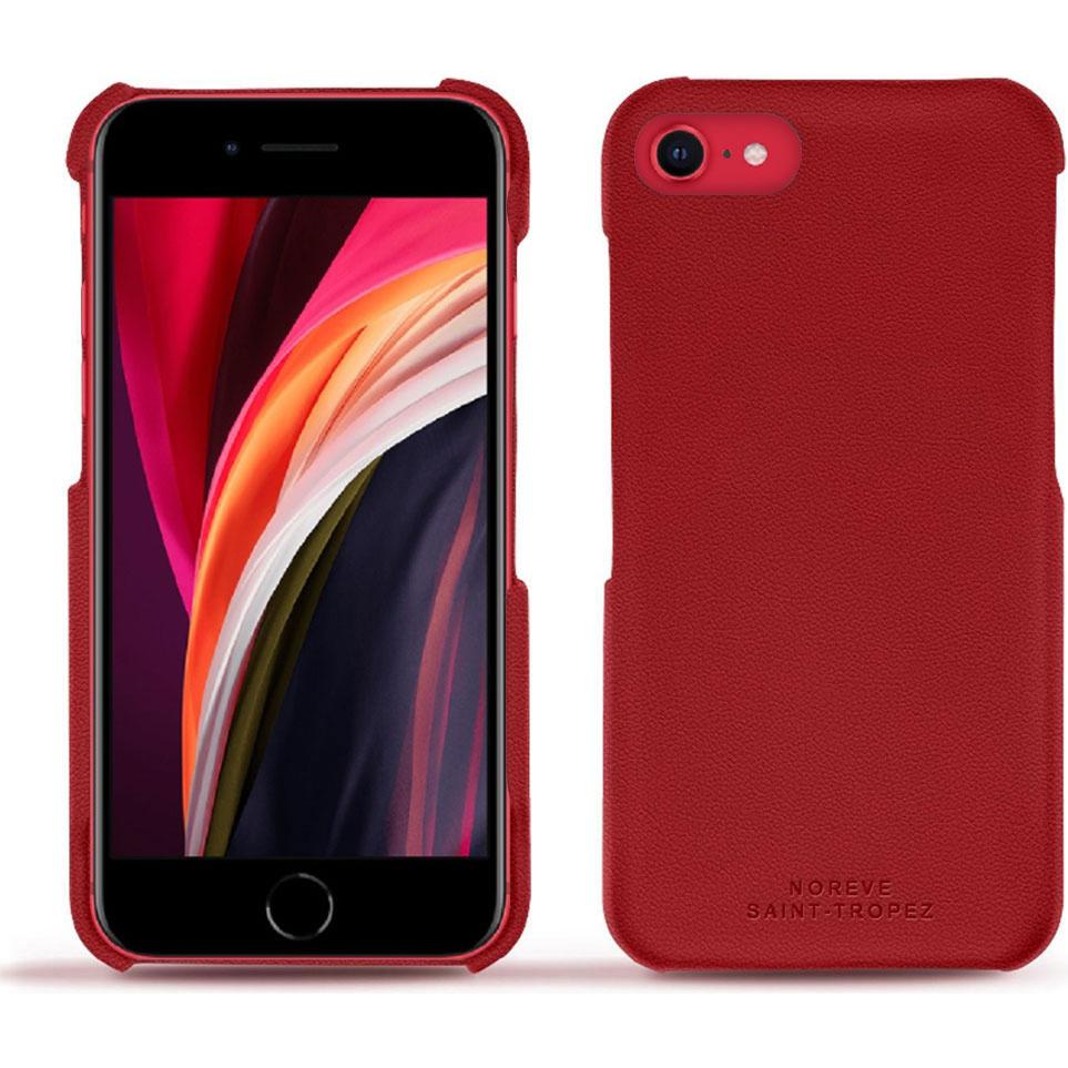 Noreve Lederschutzhülle (Apple iPhone SE (2nd Gen), Apple iPhone SE (3rd Gen)), Smartphone Hülle, Rot