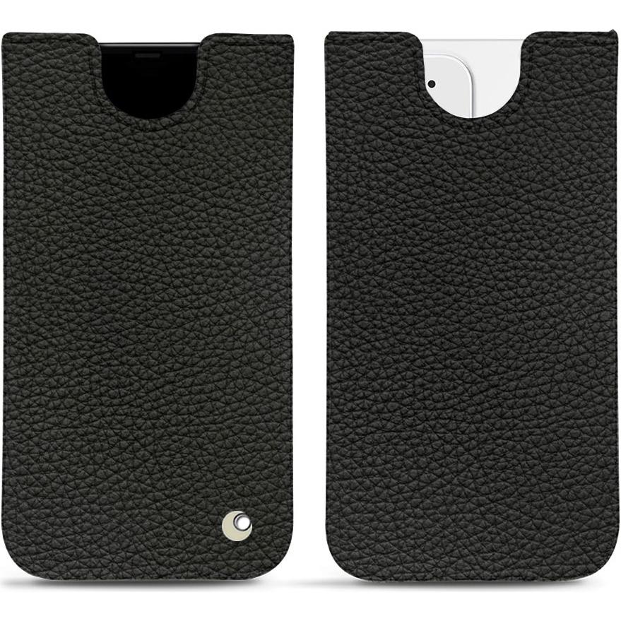 Noreve Lederschutzhülle (Apple iPhone 12 mini), Smartphone Hülle, Schwarz