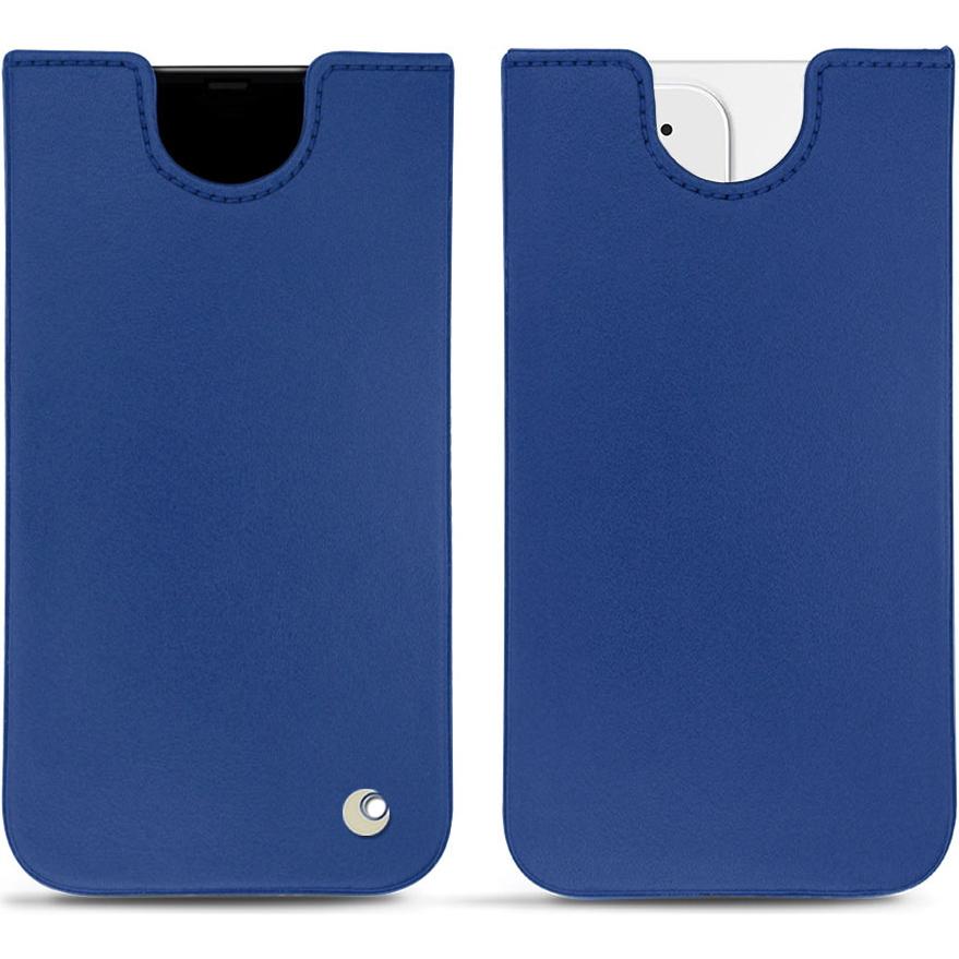 Noreve Lederschutzhülle (Apple iPhone 12 mini), Smartphone Hülle, Blau