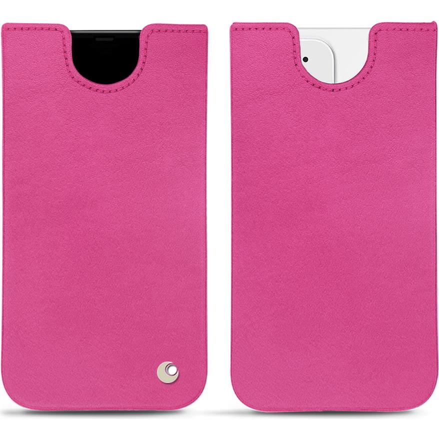 Noreve Lederschutzhülle (Apple iPhone 12 mini), Smartphone Hülle, Rosa