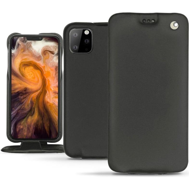 Noreve Lederschutzhülle vertikal (Apple iPhone 11 Pro Max), Smartphone Hülle, Schwarz