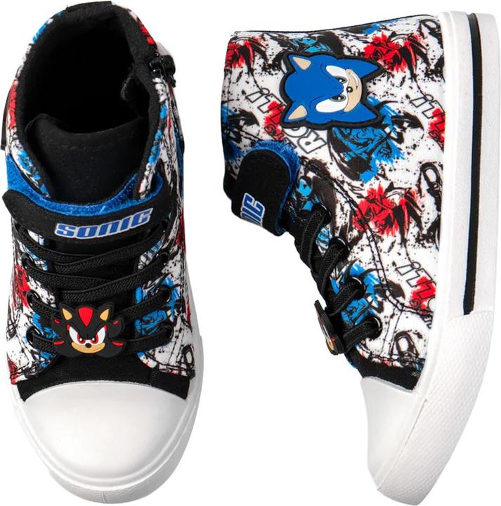 Image du produit Sonic The Hedgehog - Baskets motif/style graffiti - Garçon (34)