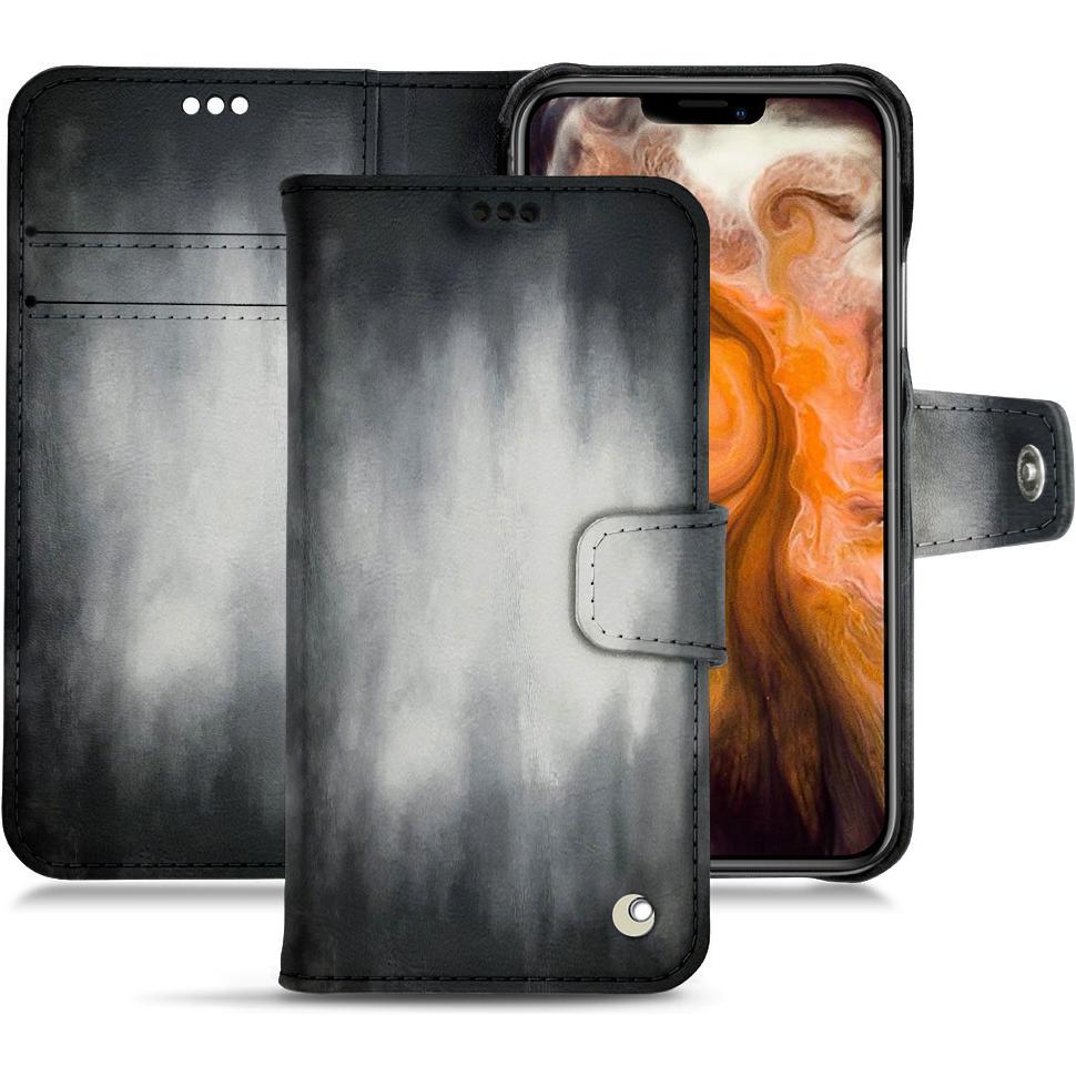 Thumbnail - Noreve Lederschutzhülle Wallet (Apple iPhone 11 Pro Max), Smartphone Hülle, Grau