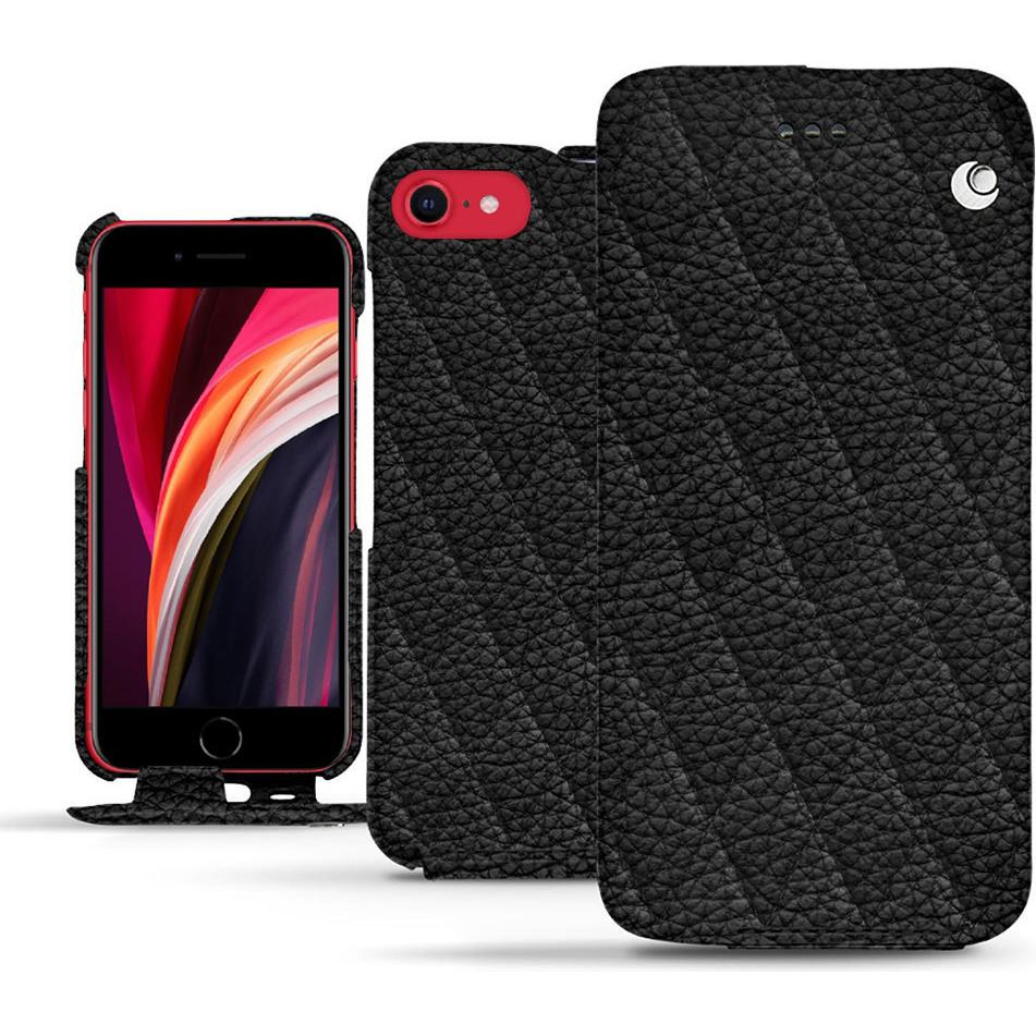 Thumbnail - Noreve Lederschutzhülle vertikal (Apple iPhone SE (2nd Gen), Apple iPhone SE (3rd Gen)), Smartphone Hülle, Schwarz