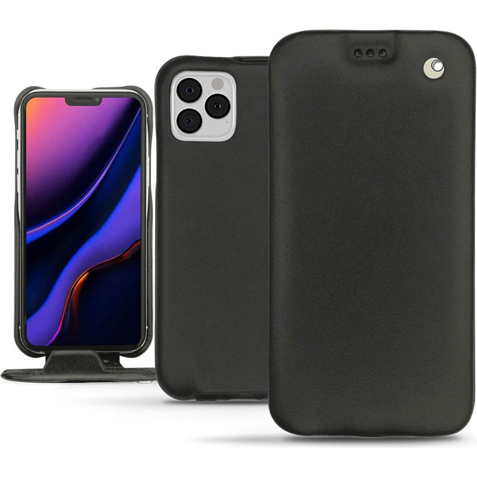 Noreve Lederschutzhülle vertikal (Apple iPhone 11 Pro), Smartphone Hülle, Schwarz