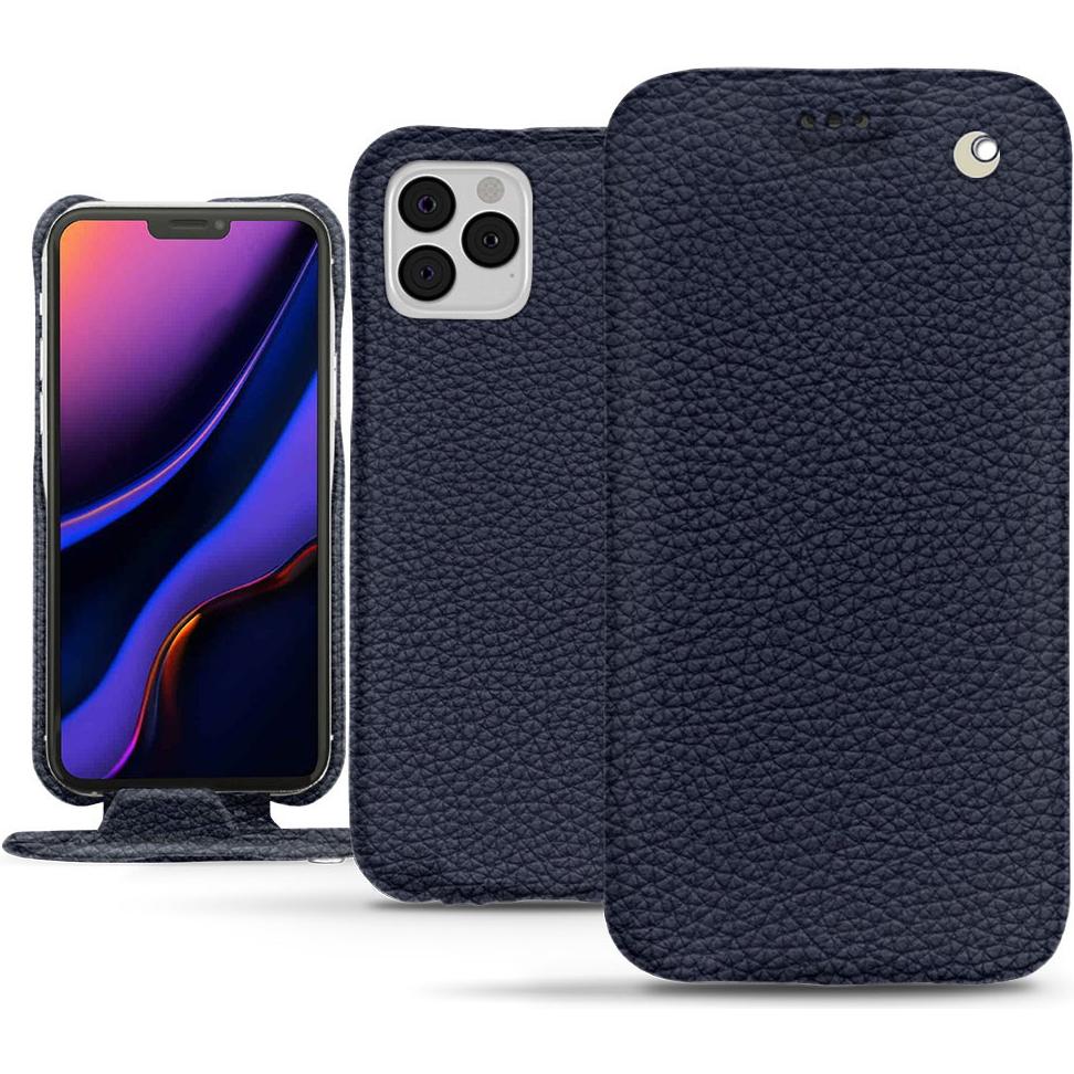 Noreve Lederschutzhülle vertikal (Apple iPhone 11 Pro), Smartphone Hülle, Violett
