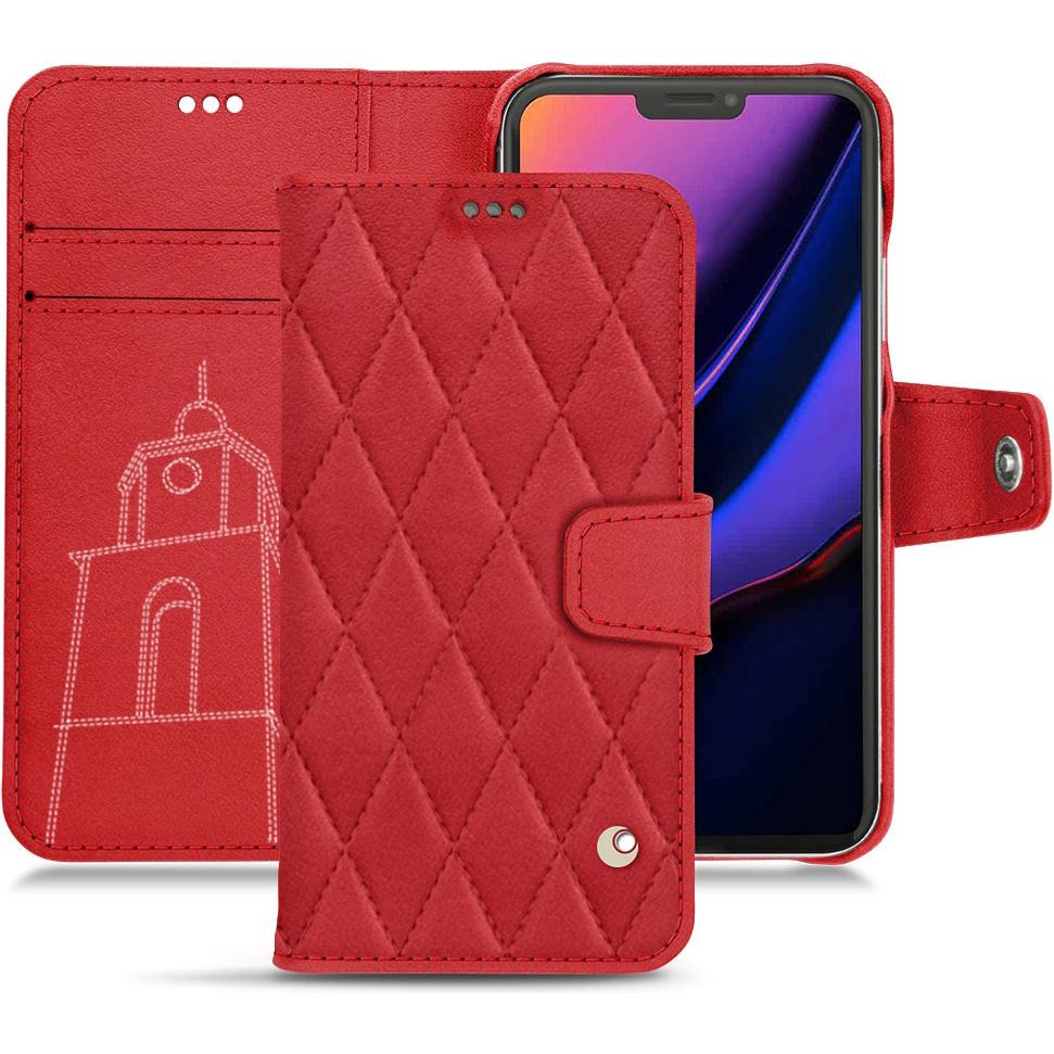 Thumbnail - Noreve Lederschutzhülle Wallet (Apple iPhone 11 Pro), Smartphone Hülle, Rot