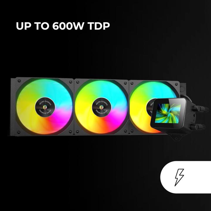 Image du produit Mars Gaming Kit Watercooling Aio Ml-Vision RGB - 360mm (Noir)