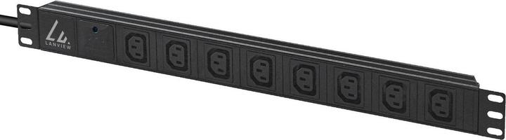 Actual product image Lanview 19" 8-way c13 outlets with