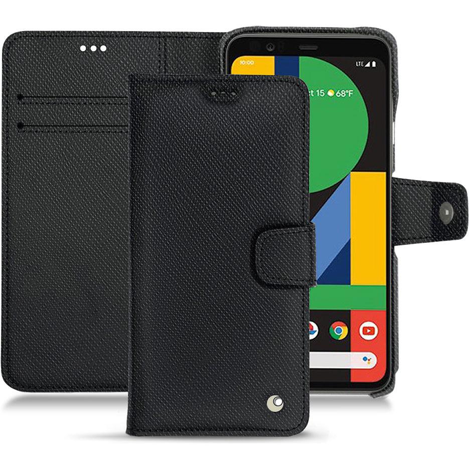 Noreve Lederschutzhülle Wallet (Google Pixel 4), Smartphone Hülle, Schwarz