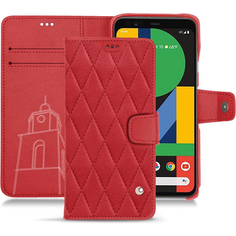Noreve Lederschutzhülle Wallet (Google Pixel 4 XL), Smartphone Hülle, Rot